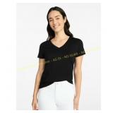 2 black Cotton V-Neck Tee & 1 navy