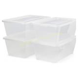 Life Story 6-qt Rectangular Clear Storage Box, dam
