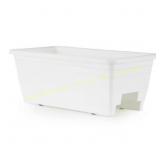 Akro Deck Rail Box Planter, White