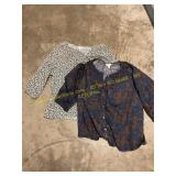 Lace yoke shirt XXL &slv top XXL