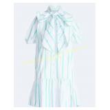2XL Free Assembly Women s Tie-Neck Dress