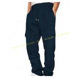 M Baggy Black Cargo Pants Sweatpants Men s
