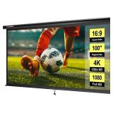 VIVOHOME 100" Pull-Down Projector Screen