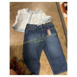Swan s16 woman jeans & L crop jacket