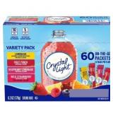 60ct Crystal Light Powdered Mix Variety Pack