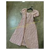 Time and Tru Cotton Back Tie Midi Dress L(12-14)