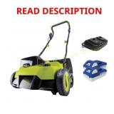 14" 48V Cordless Scarifier/Dethatcher Kit+2x4.0Ah
