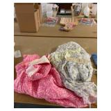 S flower dress and S pink skirt