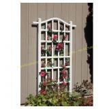 75 x 35 in. White Trellis PVC Melrose