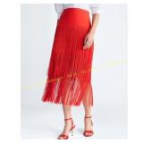 Devil Wears Prada Scoop Fringe Skirt, 20W