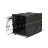 Mid-West Metal Black Polyester Kennel Cover