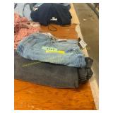 L Denim skirt & S 18 Denim shorts
