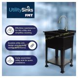 Damaged UtilitySinks Plastic 24" Freestanding Sink