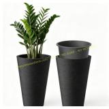 Kante 2-Pack 13" Tall Planters (Brunish Black)