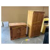 2 ct. Wooden cabinets