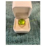 Men s Size 9.5 Vin. Gold Jade Ring