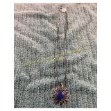 22in Sunburst Sun Pendant Necklace