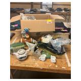 Liquor Decanters, Milk Glass Mugs, Etc