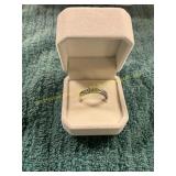 Men s Size 9.5 Silver Diamond Wedding Band