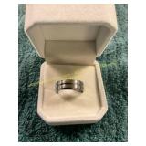 Men s Size 10 Silver Wedding Band