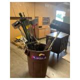 Brooms, Shovels, Fishing Poles, Etc