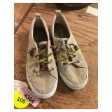 Sperry Size 6 Gold Glitter Sneakers