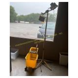 Work Light + Mop Bucket