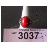 Red Howlite ring size 9