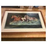 Running Horse Framed Signed/#