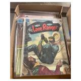Flat of Vintage Western Comic Books