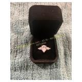 Size 6 2.5ct Pear Cut Diamond Wedding Ring