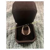 Vin. Size 8.5 Silver/Black Onyx Ottoman Ring