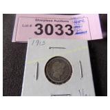 1913 barber silver dime