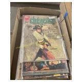 Flat of Vintage Western Comic Books