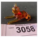 hand blown art glass cat