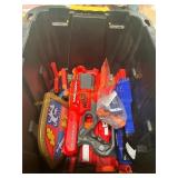 Tote of Nerf Guns