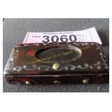 Antique decorated pill box