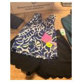 XS Linen Shorts + Tropical Print Linen Top