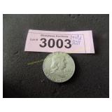 Uncirculated 1963 D Franklin silver half dollar