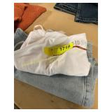 M white tank & size 4 jean shorts