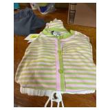 L pink & green cardigan& white knife cardigan