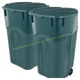 ECOSOLUTION 32 Gal Wheeled Trash Can (2-Pack)
