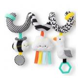 Itzy Bitzy Spiral High Contrast Car Seat Toy