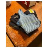 M ruffle neck tank & size 8 peplum top