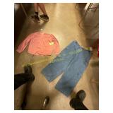 Size L top size 16W jeans