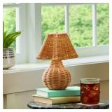 Better Homes & Gardens 9" Rattan Lamp