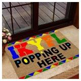 Doormat Indoor Welcome Pattern 30x17
