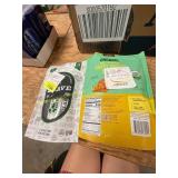 Opened sweet potato sticks & beef sticks
