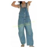 CHARTOU Y2k Barrel Jeans Overalls Jumpsuit Sz XXL