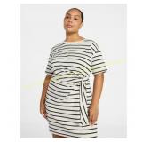Sz 1X Terra & Sky Women s Plus Twist Dress (Short)